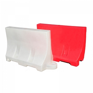 Барьер водоналивной  дорожный пластиковый 1,2 м (красный)